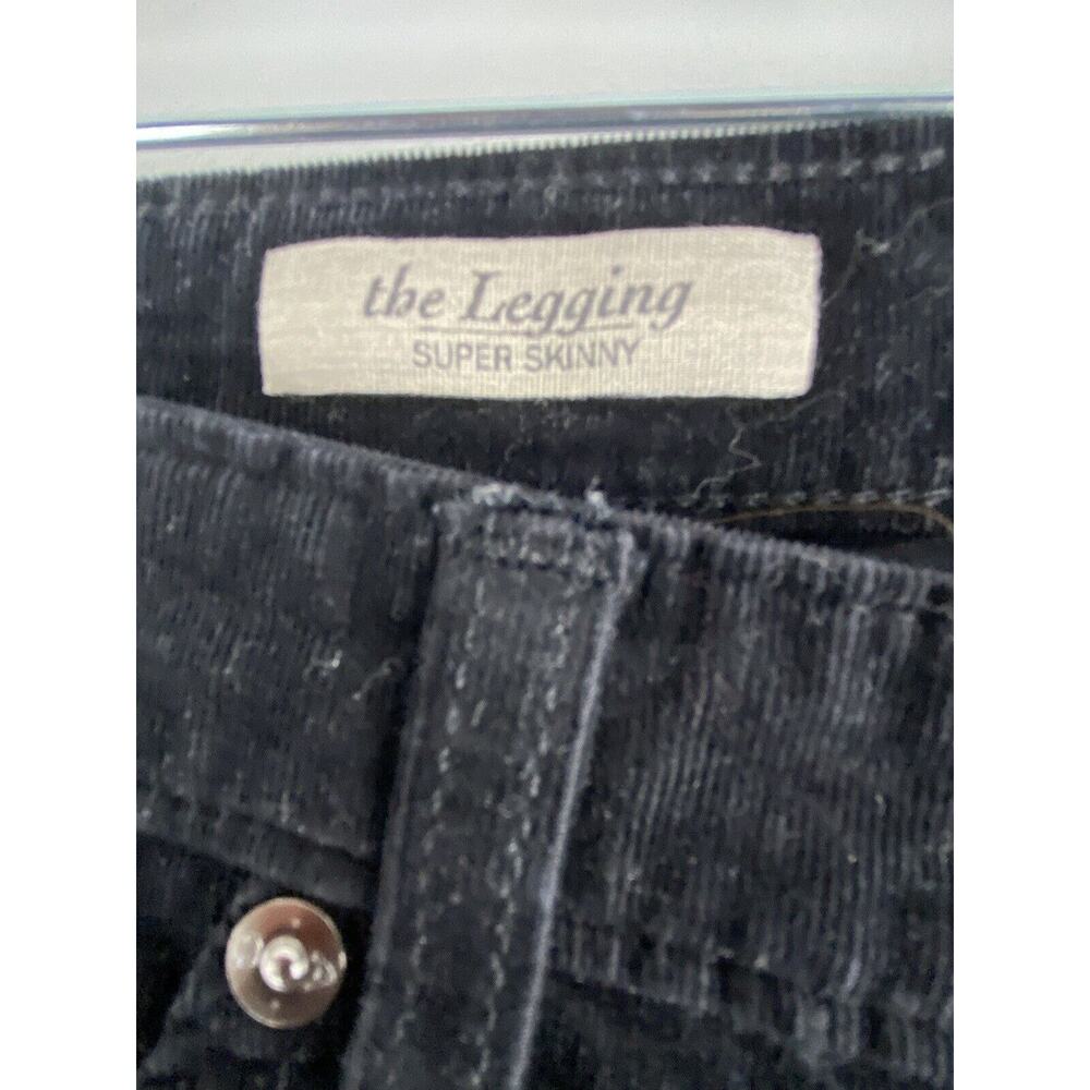 Adriano Goldschmied The Legging Super Skinny Black Corduroy Pant Size 28X30 1061 - Picture 4 of 15